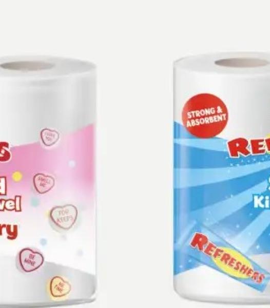 Swizzels Torchons de cuisine parfumés 2pack Offre Cœurs d’amour et rafraîchissements